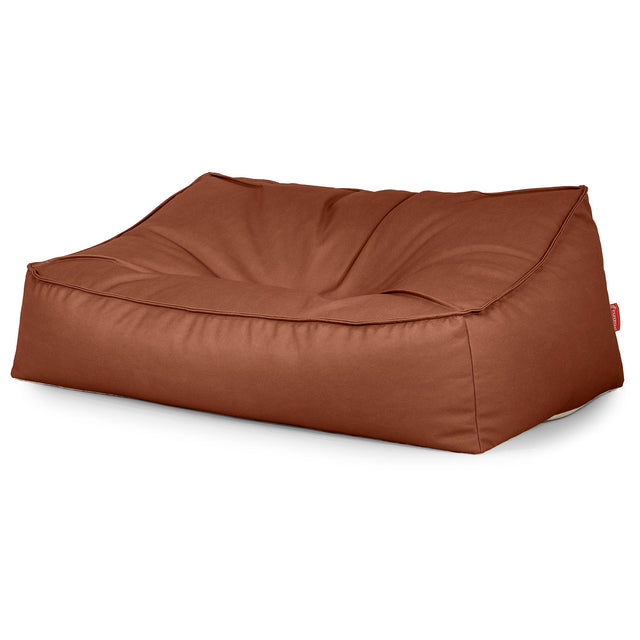 Sloucher Sakkosekk Sofa - Vegansk Skinn Kastanjebrun 03
