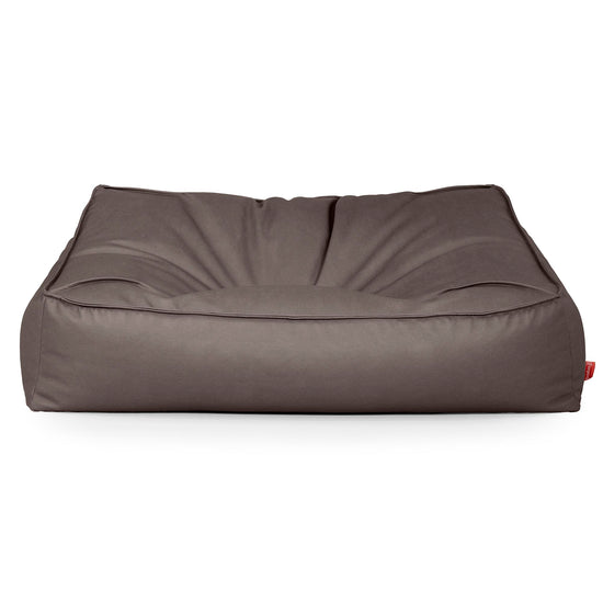 Sloucher Sakkosekk Sofa - Vegansk Skinn Sjokolade 01