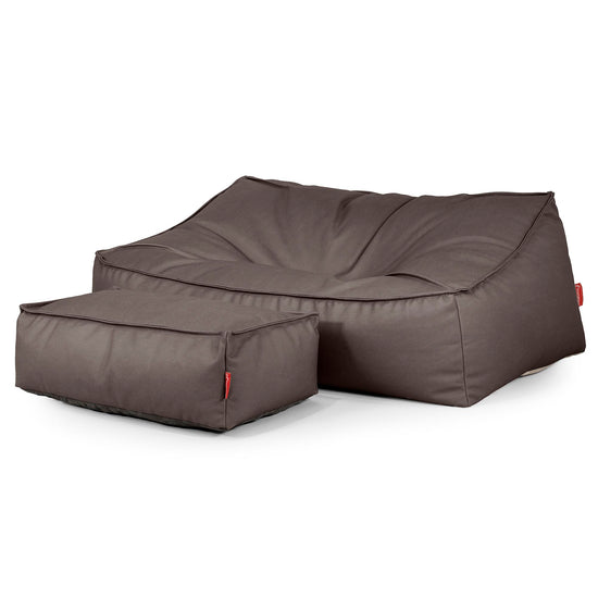 Sloucher Sakkosekk Sofa - Vegansk Skinn Sjokolade 02