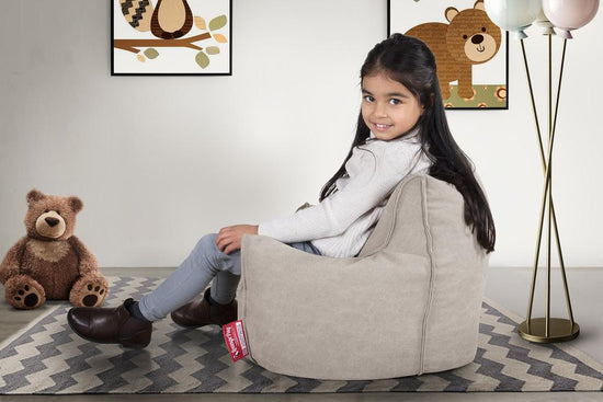 Småbarnestol Saccosekk 1-3 år - Steinvasket Denim Tinn 02