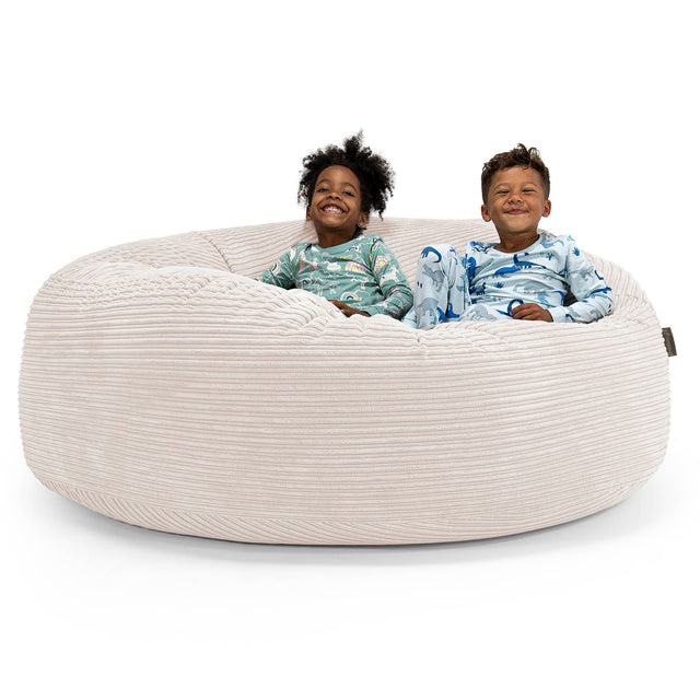 Stor Familie Størrelse Saccosekk Barn 3-14 år - Kordfløyel Elfenben 01