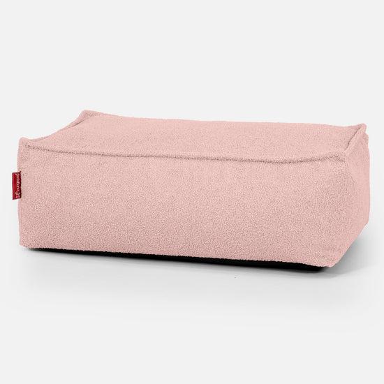 Stor Fotskammel - Bouclé Rosa_01