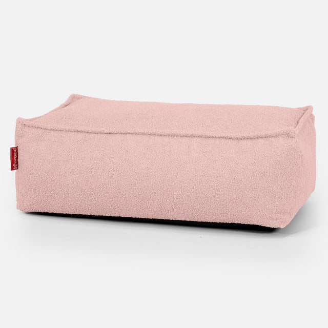 Stor Fotskammel - Bouclé Rosa_01