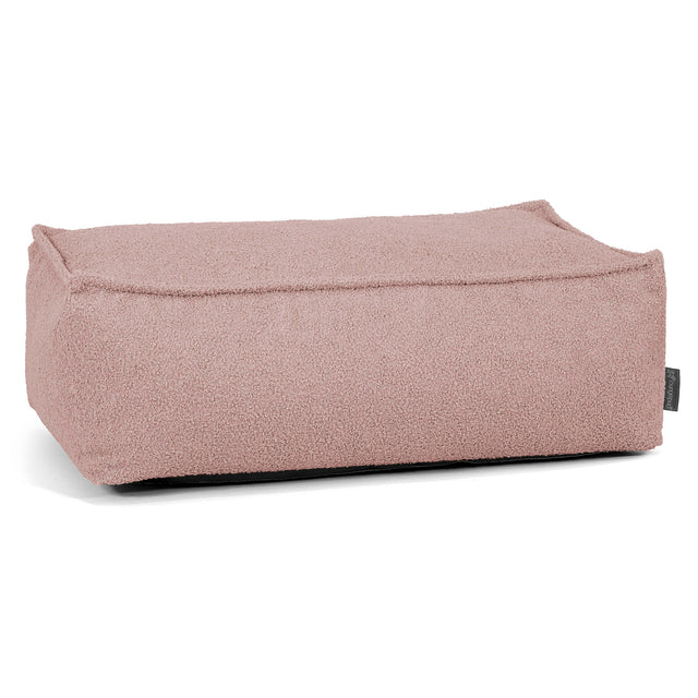 Stor Fotskammel - Bouclé Rosa_01