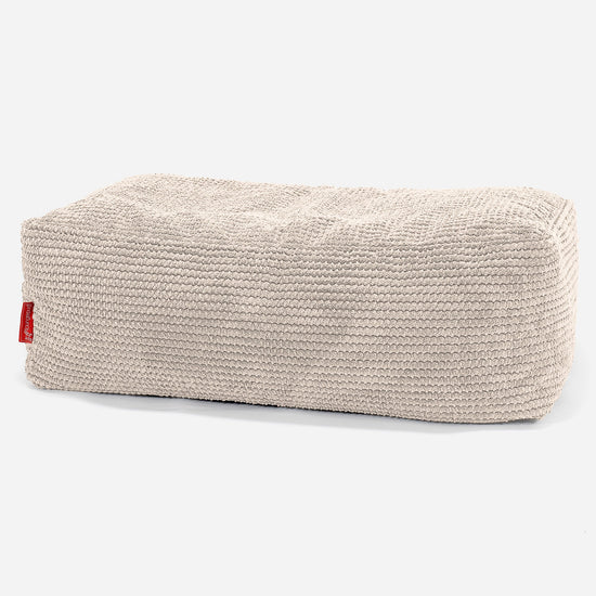 Stor Fotskammel - Pom-pom Elfenben 01