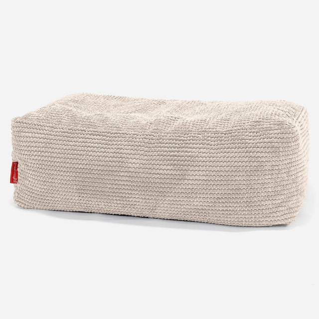 Stor Fotskammel - Pom-pom Elfenben 01