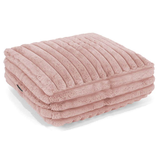 Stor Gulvpute - Ultrabehagelig Kord Støvete Rosa 01