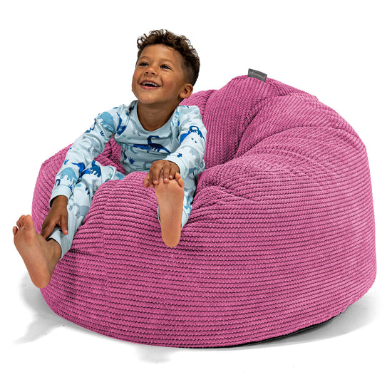 Stor Saccosekk Snuggle for Barn 3-8 år - Pom-pom Rosa 01