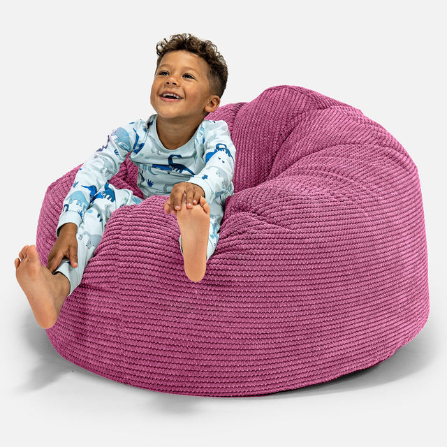 Stor Saccosekk Snuggle for Barn 3-8 år - Pom-pom Rosa 01