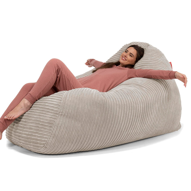 Stor Saccosekk Sofa - Kordfløyel Mink 02