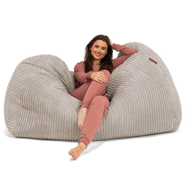 Stor Saccosekk Sofa - Kordfløyel Mink 03