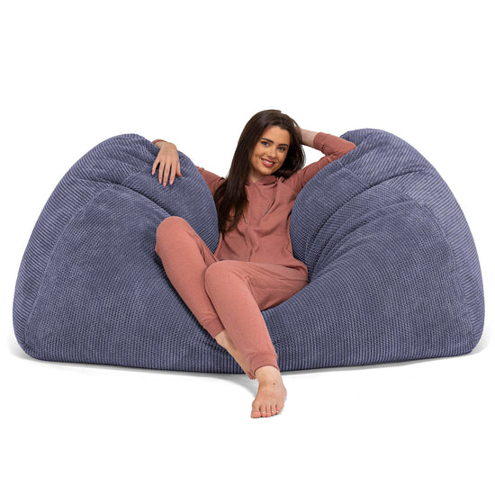 Stor Saccosekk Sofa - Pom-pom Fiolett 03