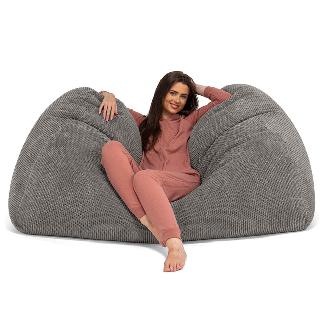 Stor Saccosekk Sofa - Pom-pom Koksgrå 03