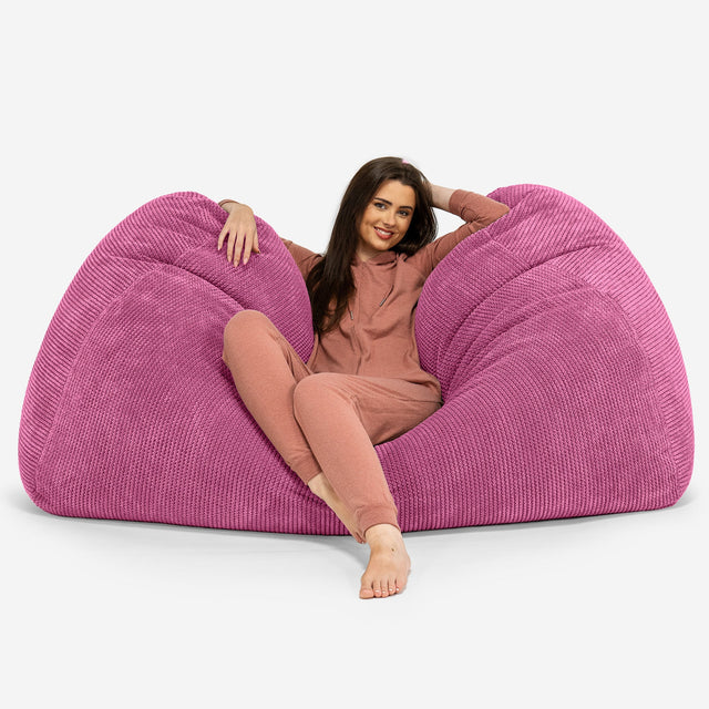 Stor Saccosekk Sofa - Pom-pom Rosa 02