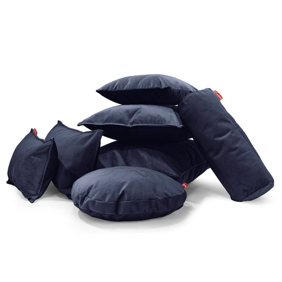 Sylinderputetrekk 20 x 55cm - Fløyel Marineblå 04