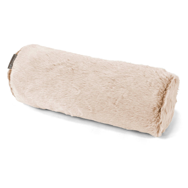 Sylinderputetrekk 20 x 55cm - Kanin-fuskepels Hvit 01