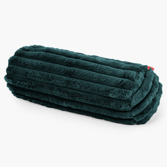 Sylinderputetrekk 20 x 55cm - Ultrabehagelig Kord Mørketurkis 01
