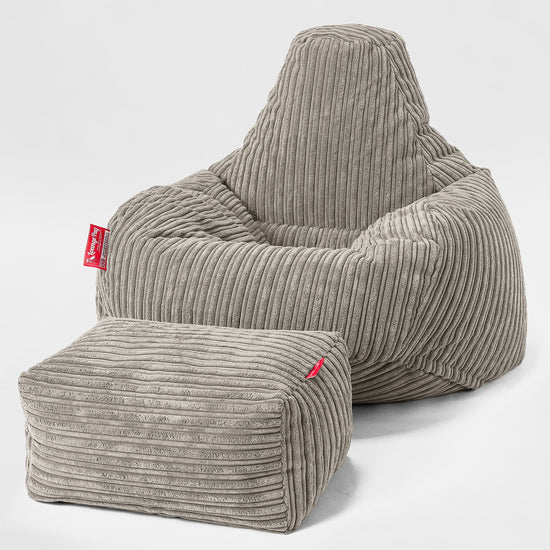 Teardrop Saccosekk-stol - Kordfløyel Mink 02