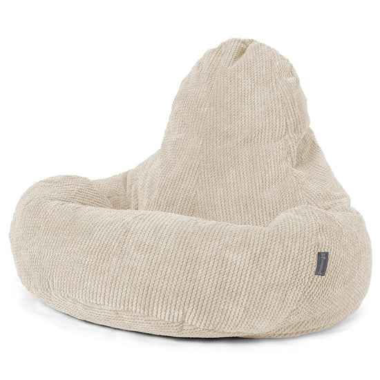 Ultra Lux Gaming Saccosekk-stol - Pom-pom Elfenben 01