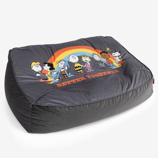Snoopy Sloucher Sakkosekk Sofa - Regnbue 01