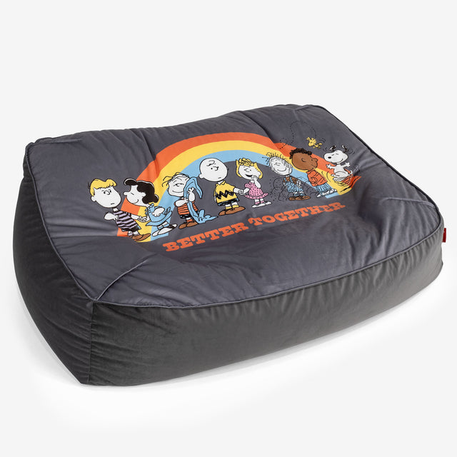 Snoopy Sloucher Sakkosekk Sofa - Regnbue 01