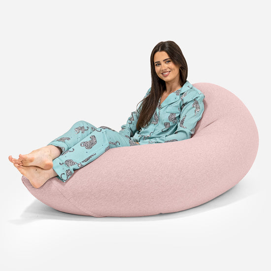 Grande XL Saccosekk - Elastisk Bomull Babyrosa 02