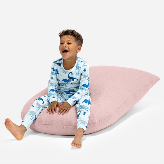 Høy Saccosekk for Barn 2-6 år - Elastisk Bomull Babyrosa 05