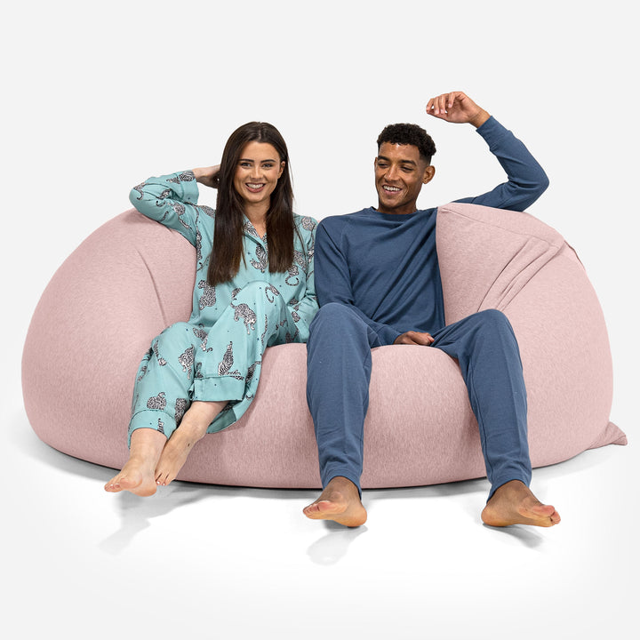 Venti XXL Stor Saccosekk - Elastisk Bomull Babyrosa 04