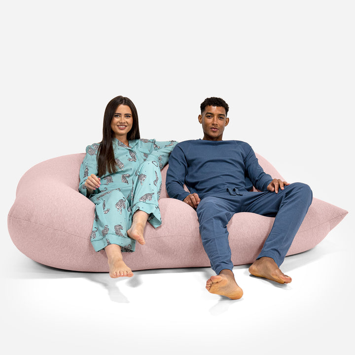 Venti XXL Stor Saccosekk - Elastisk Bomull Babyrosa 05