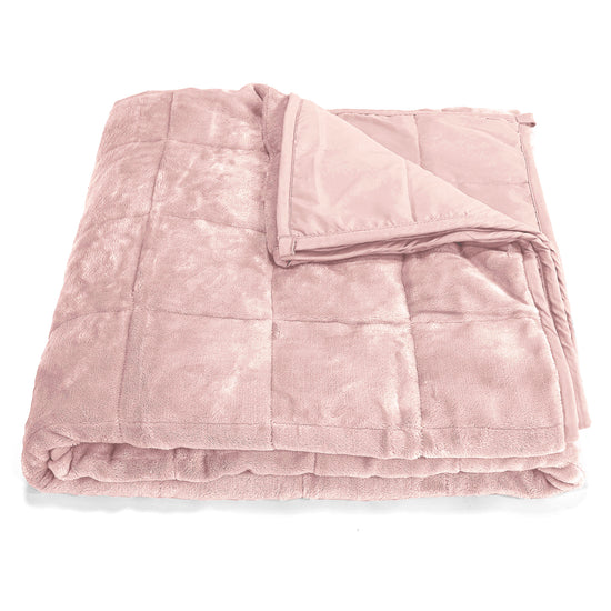 Vektpledd for Voksne - Flanellfleece Lys Rosa 01