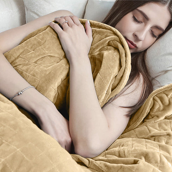 Vektpledd for Voksne - Flanellfleece Mink 05