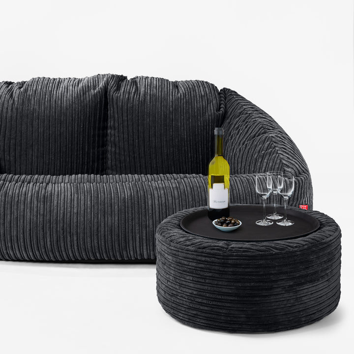 Bubble Sofa-saccosekk - Kordfløyel Svart 03