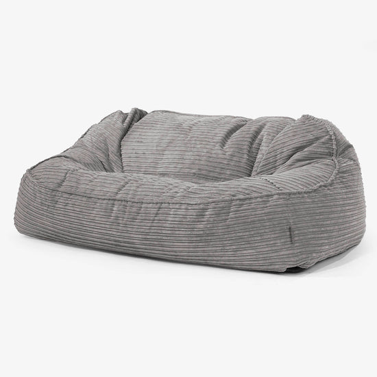 Sloucher Oversized Sakkosekk Sofa - Kordfløyel Grafitt 01