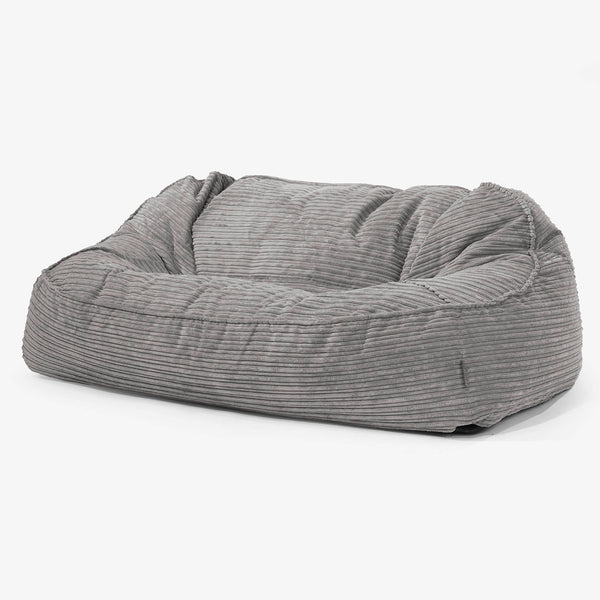 Sloucher Oversized Sakkosekk Sofa - Kordfløyel Grafitt 01