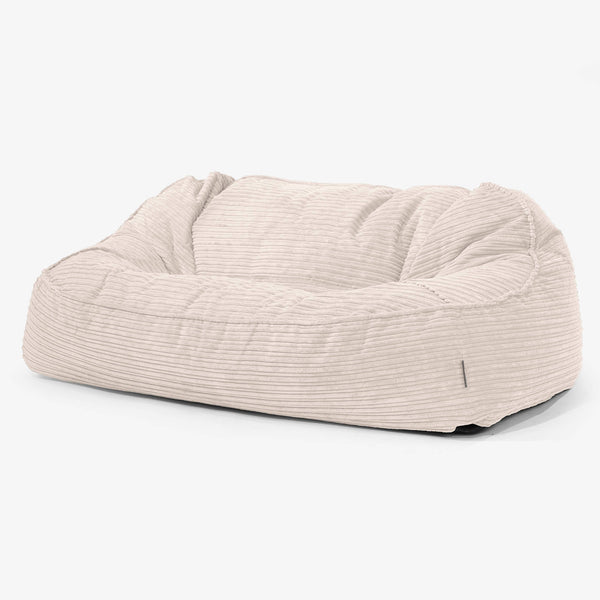Sloucher Oversized Sakkosekk Sofa - Kordfløyel Elfenben 01