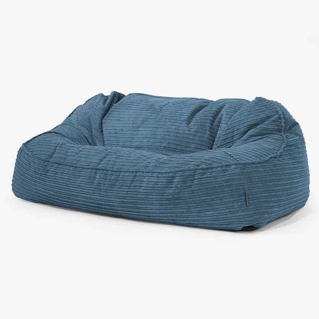 Sloucher Oversized Sakkosekk Sofa - Kordfløyel Marineblå 01