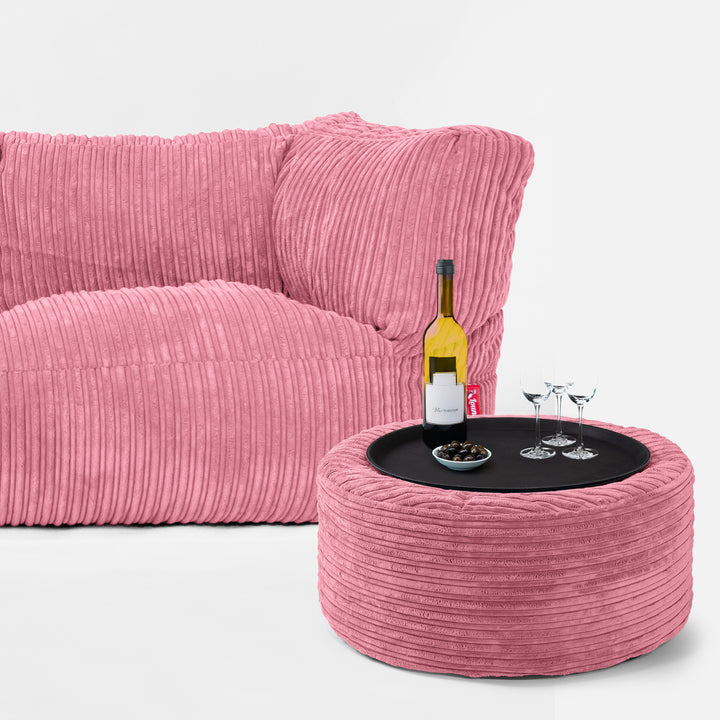 Albert 2-seter Saccosekk Sofa - Kordfløyel Korall 03