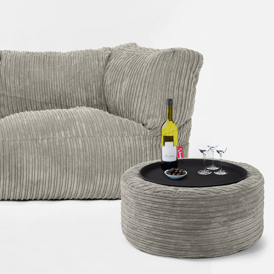 Albert 3-seter Saccosekk Sofa - Kordfløyel Mink 03