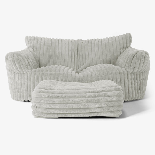 Josephine Saccosekk Sofa - Ultrabehagelig Kord Salviegrønn 01