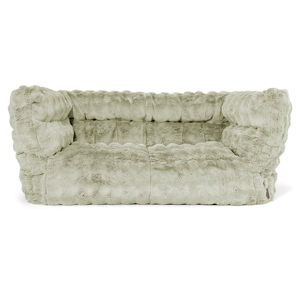 Louis 2-seter Saccosekk Sofa - Falsk Pels Boble Salviegrønn 01