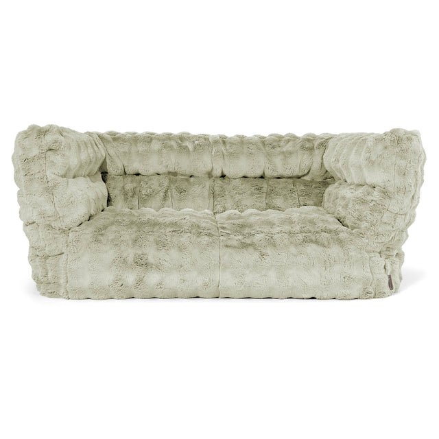 Louis 2-seter Saccosekk Sofa - Falsk Pels Boble Salviegrønn 01