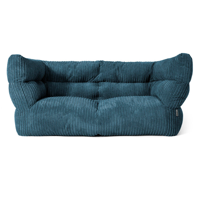 Louis 2-seter Saccosekk Sofa - Kordfløyel Marineblå 01