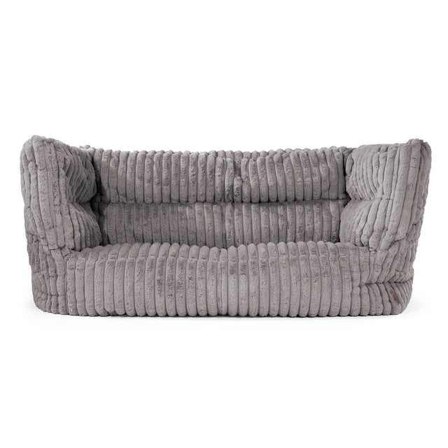 Louis 2-seter Saccosekk Sofa - Ultrabehagelig Kord Grå 01
