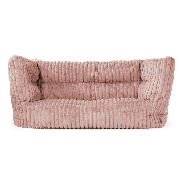 Louis 2-seter Saccosekk Sofa - Ultrabehagelig Kord Støvete Rosa 01