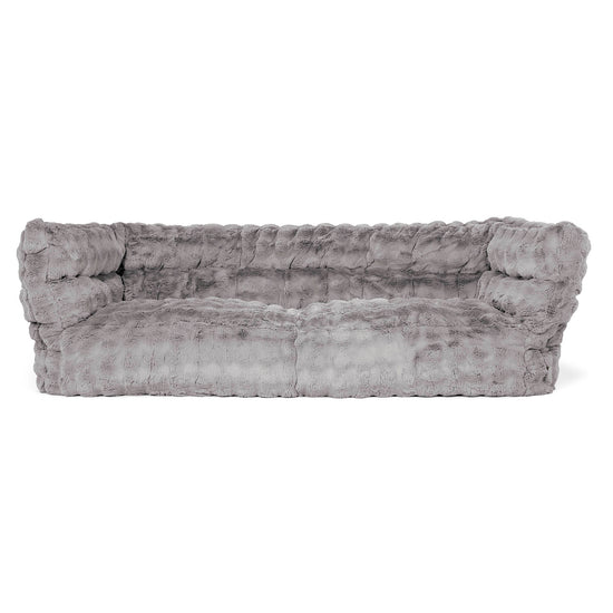 Louis 3-seter Saccosekk Sofa - Falsk Pels Boble Grå 01