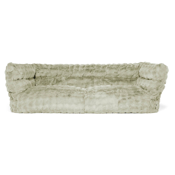 Louis 3-seter Saccosekk Sofa - Falsk Pels Boble Salviegrønn 01