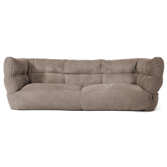 Louis 3-seter Saccosekk Sofa - Kordfløyel Duegrå 01