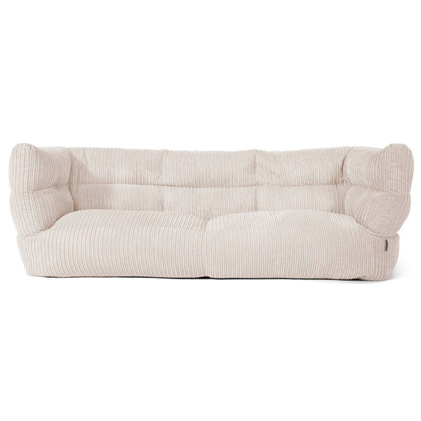 Louis 3-seter Saccosekk Sofa - Kordfløyel Elfenben 01