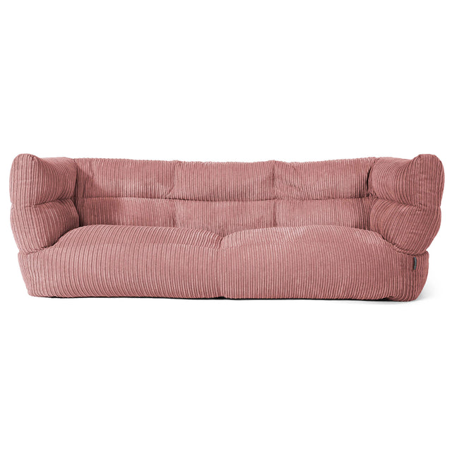 Louis 3-seter Saccosekk Sofa - Kordfløyel Fersken 01