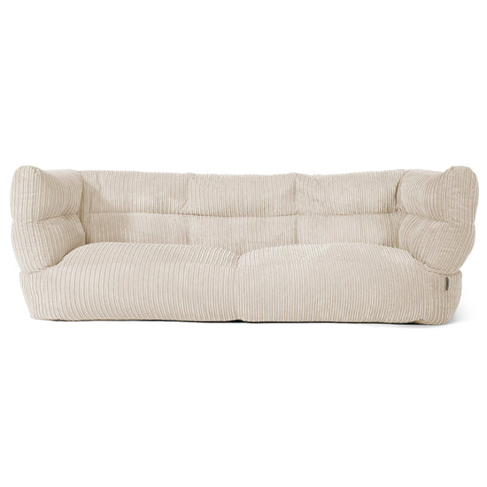 Louis 3-seter Saccosekk Sofa - Kordfløyel Krem 01